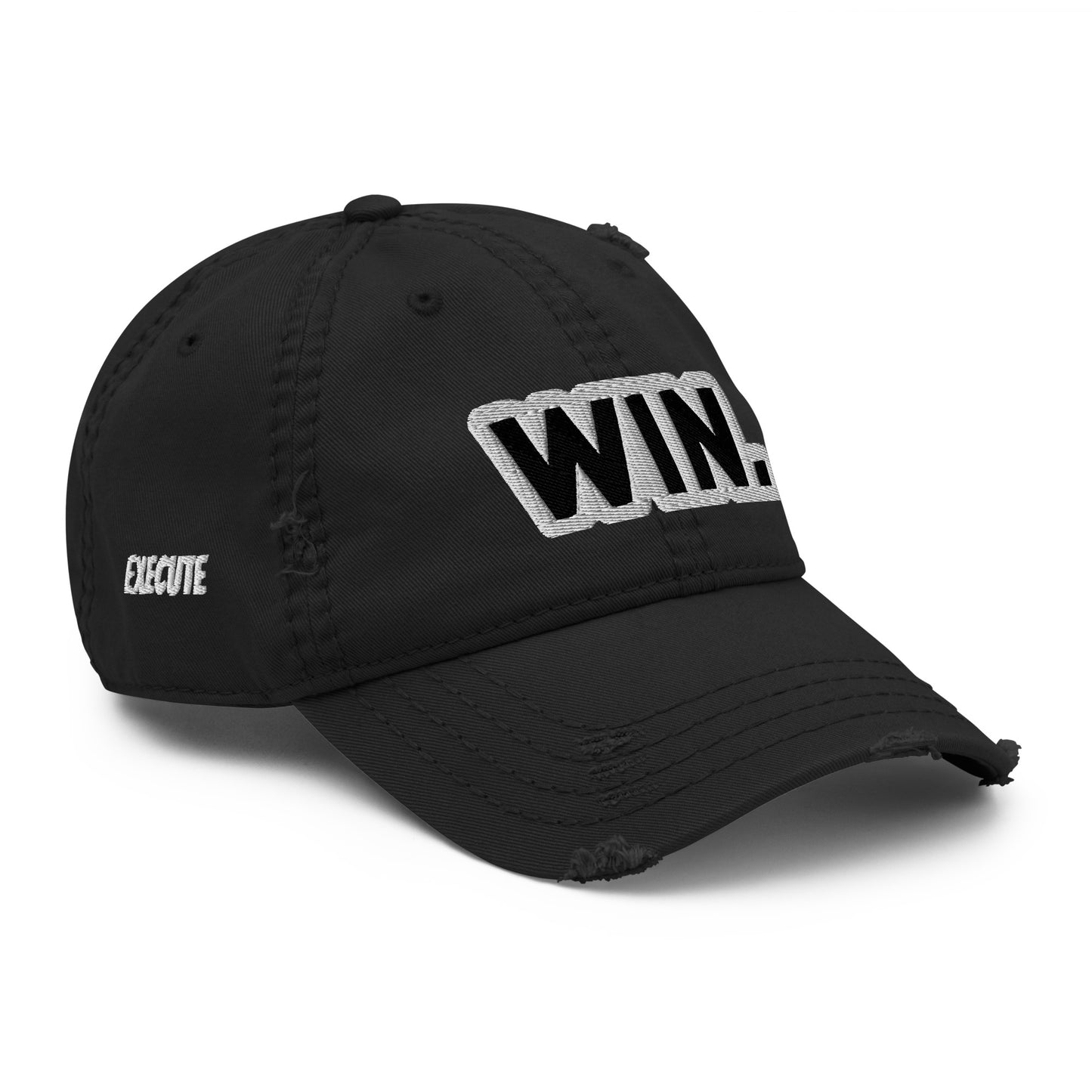WIN. Distressed Dad Hat