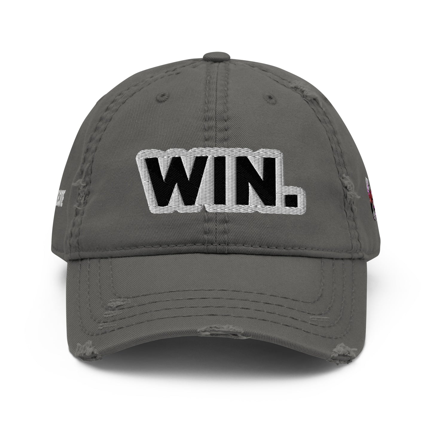 WIN. Distressed Dad Hat