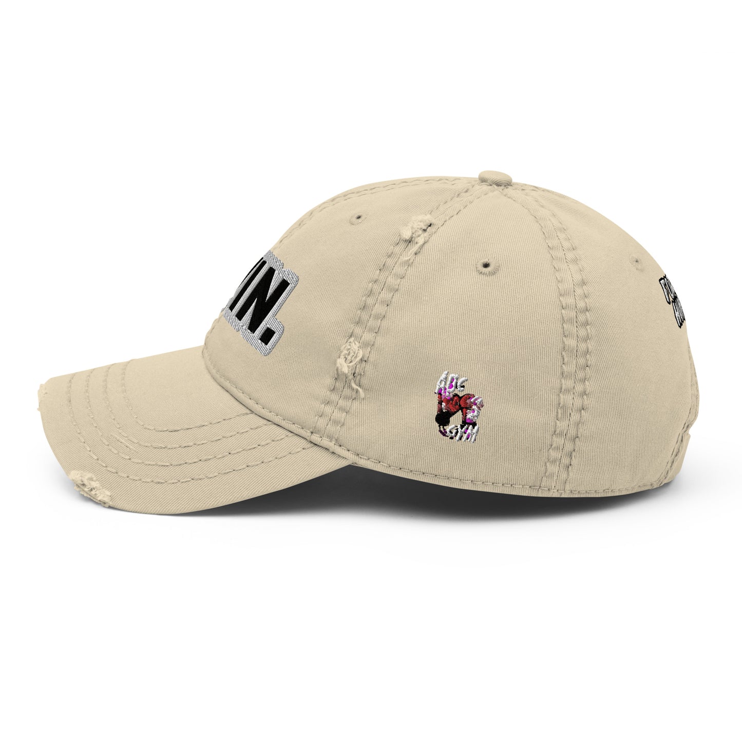 WIN. Distressed Dad Hat