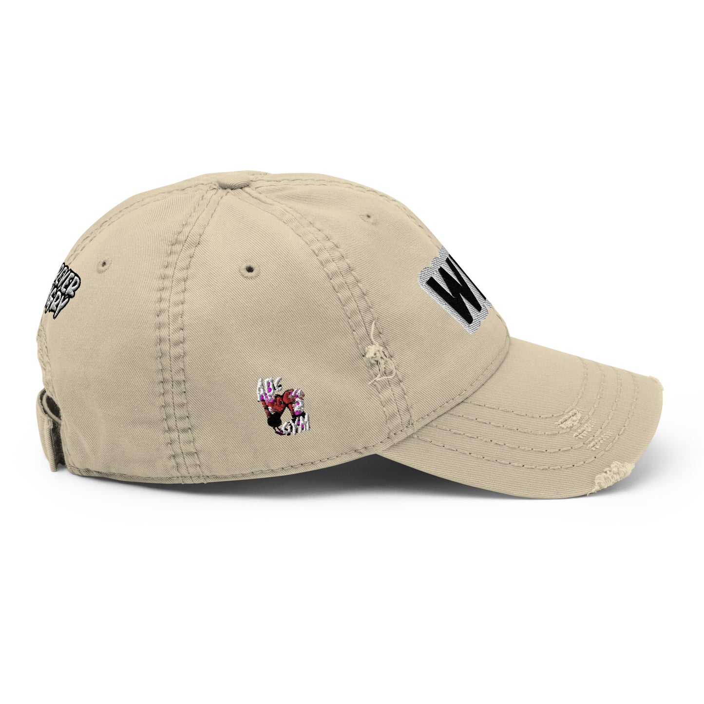 WIN. Distressed Dad Hat