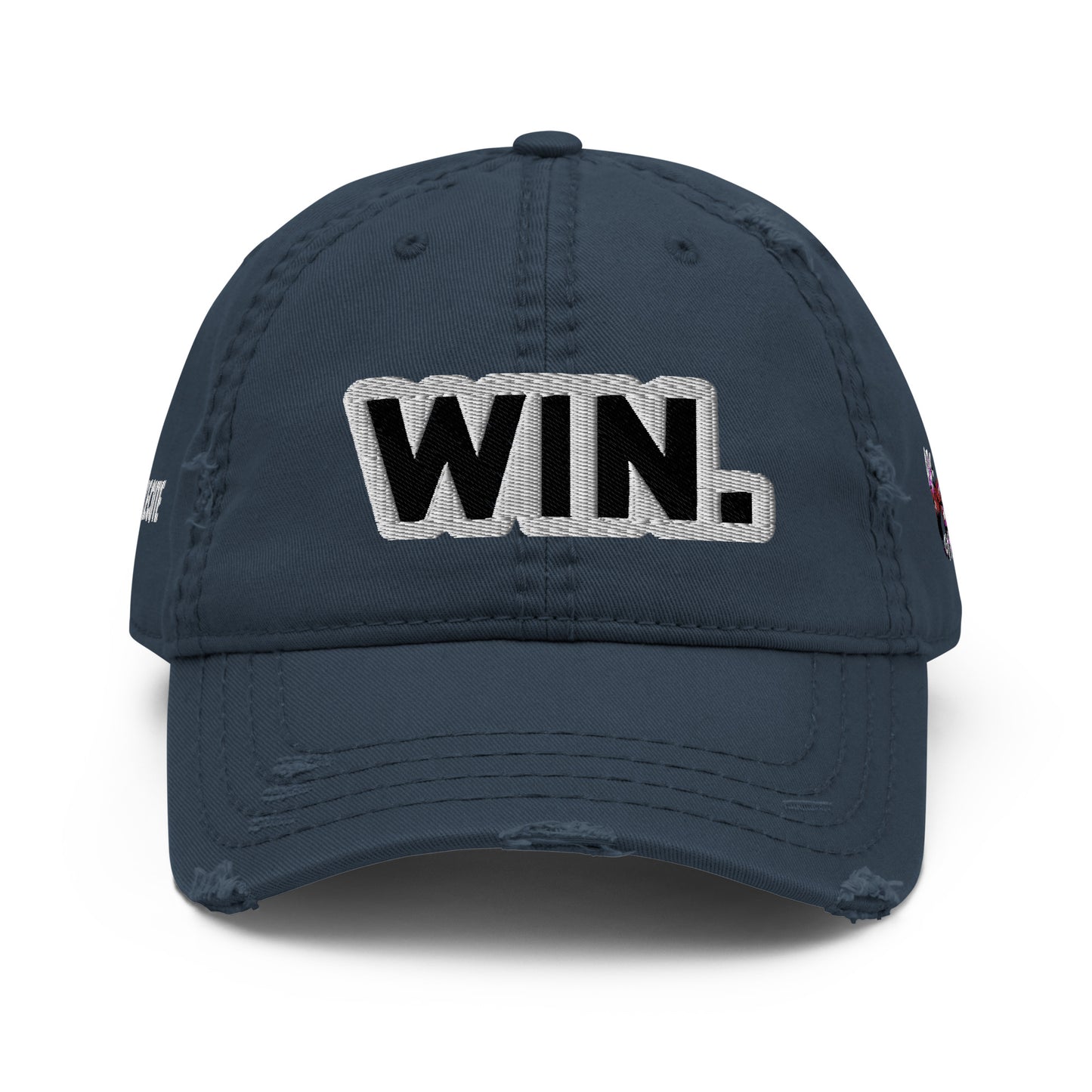 WIN. Distressed Dad Hat