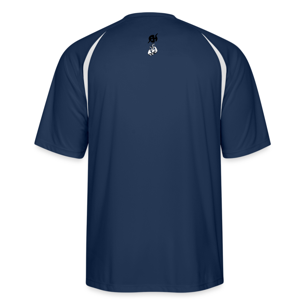 Men’s Cooling Performance Color Blocked Jersey - navy/white