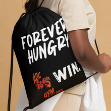 Load image into Gallery viewer, FOREVER HUNGRY ABC GYM WIN Drawstring bag
