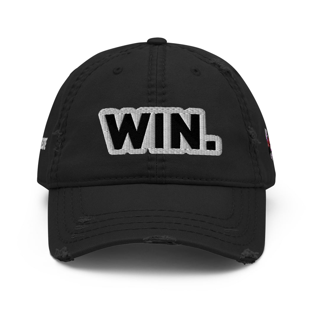 WIN. Distressed Dad Hat - Forever Hungry Lifestyle 