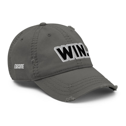 WIN. Distressed Dad Hat