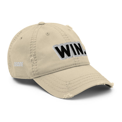 WIN. Distressed Dad Hat