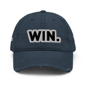 WIN. Distressed Dad Hat - Forever Hungry Lifestyle 