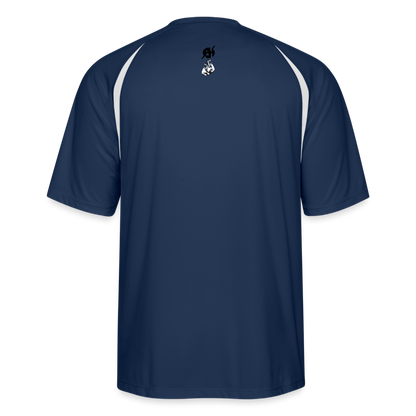 Men’s Cooling Performance Color Blocked Jersey - navy/white